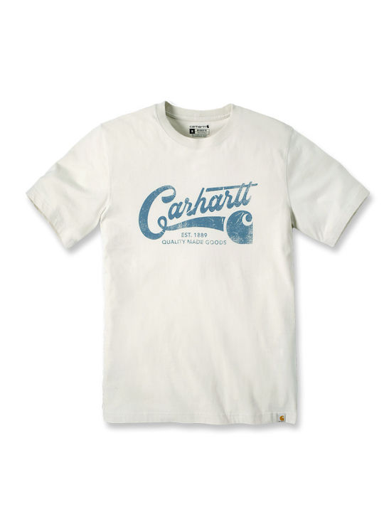 Carhartt T-shirt Bărbătesc cu Mânecă Scurtă Oat Milk