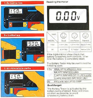 Digital Battery Tester BT-168D