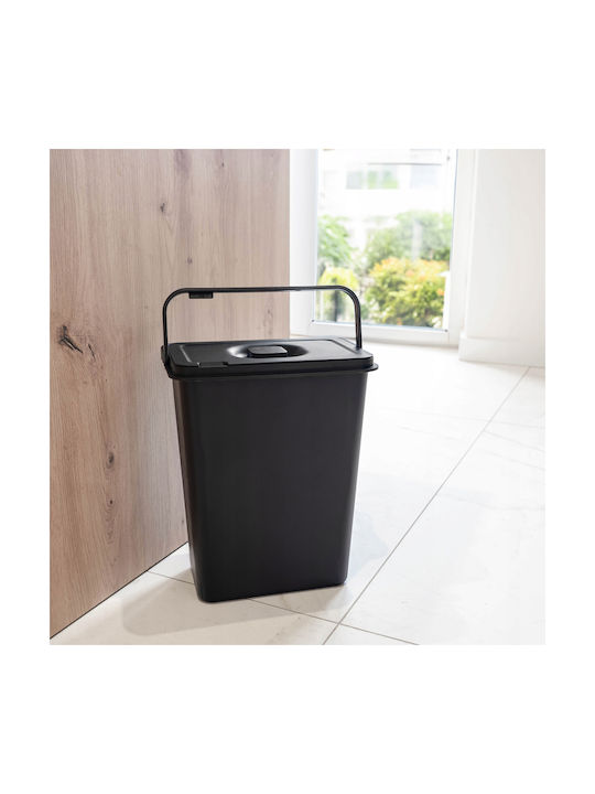 Kadax Coș de Gunoi Plastic Negru 10lt 1buc