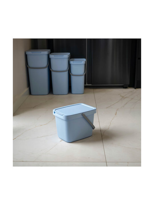 Kadax Waste Bin Waste Plastic Blue 6lt 1pcs