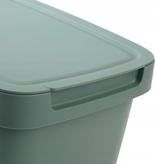 Kadax Coș de Gunoi Plastic Verde 6lt 1buc