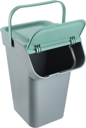 Kadax Coș de Gunoi Plastic Gri 25lt 1buc