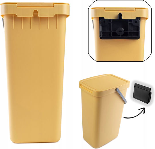 Kadax Coș De Gunoi Din Plastic Verde 25lt