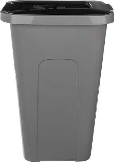 Kadax Coș de Gunoi Plastic Gri 30lt 1buc