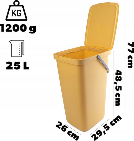 Kadax Coș De Gunoi Din Plastic Verde 25lt