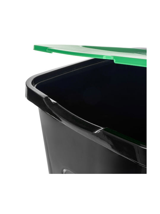Kadax Coș de Gunoi Plastic Verde 50lt 1buc