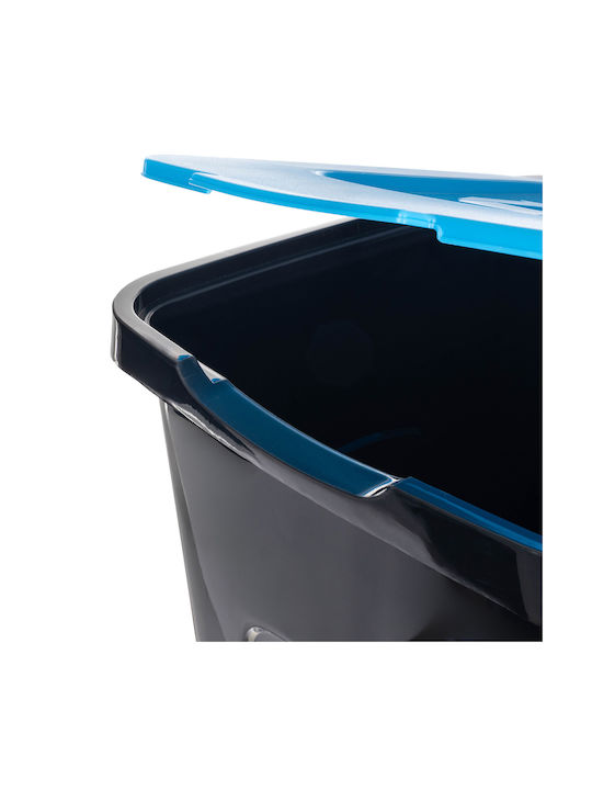 Kadax Coș de Gunoi Plastic Albastru 50lt 1buc