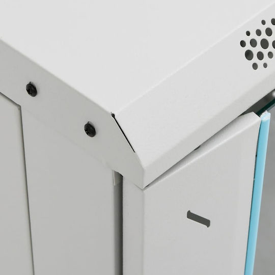 vidaXL Επιδαπέδια Καμπίνα Rack 15U 53x40x80cm Γκρι 3307630