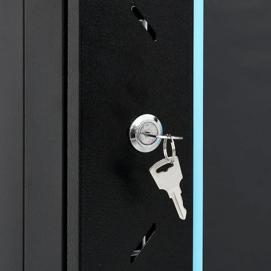 vidaXL Επιδαπέδια Καμπίνα Rack 15U 53x40x80cm Μαύρο 3307629
