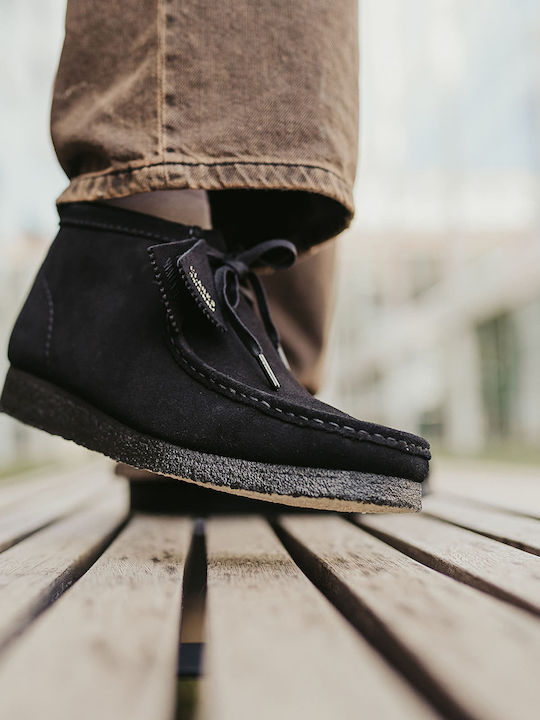 Wallabee Boot Schwarz Herrenstiefel