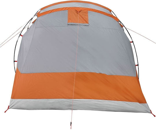 vidaXL Σκηνή Camping Τούνελ Γκρι για 6 Άτομα 564x240x205εκ.