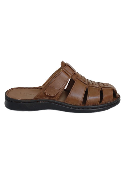 Men's leather sandals Sambo, CABRINI P12, P12 Taba.