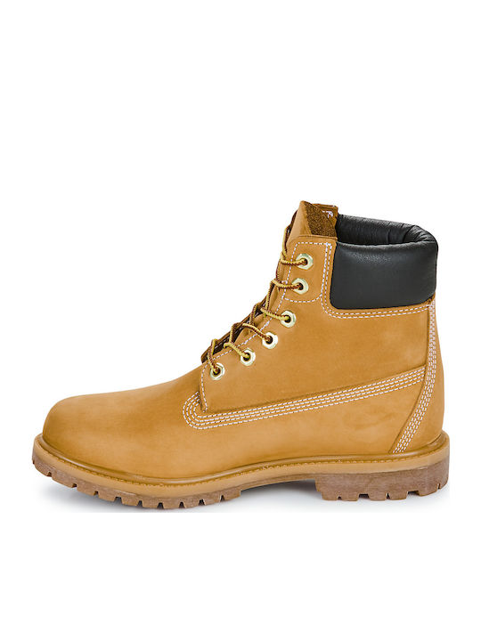 Leather Women's Ankle Boots Brown