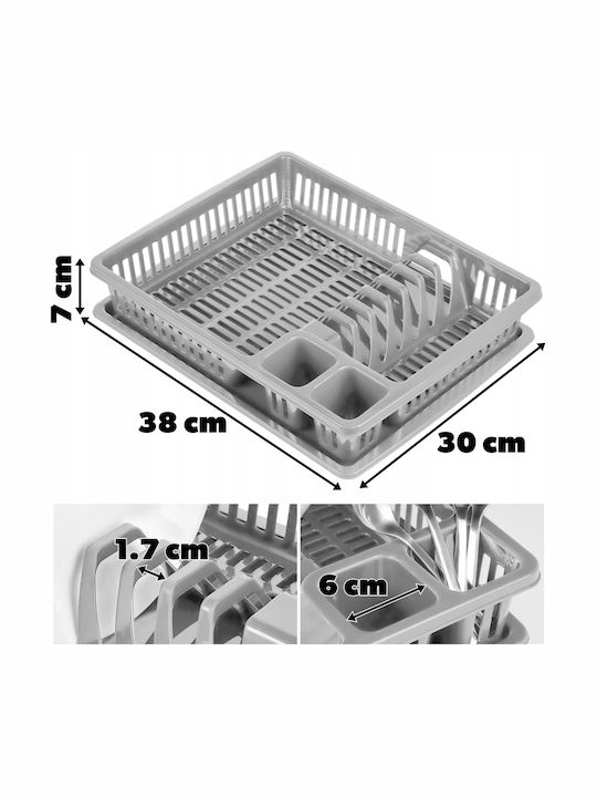 Kadax Scurgător De Chiuvetă Din Plastic Gri
