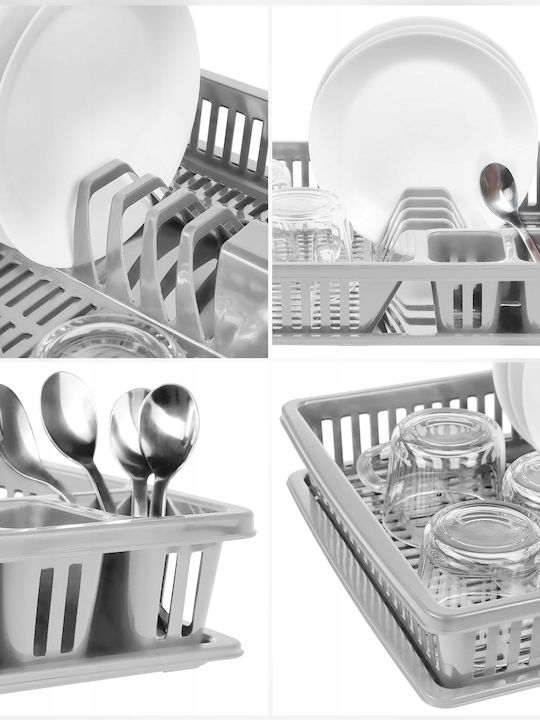 Kadax Scurgător De Chiuvetă Din Plastic Gri