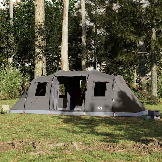 vidaXL Campingzelt Tunnel Braun für 6 Personen 564x240x205cm