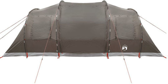 vidaXL Campingzelt Tunnel Braun für 6 Personen 564x240x205cm