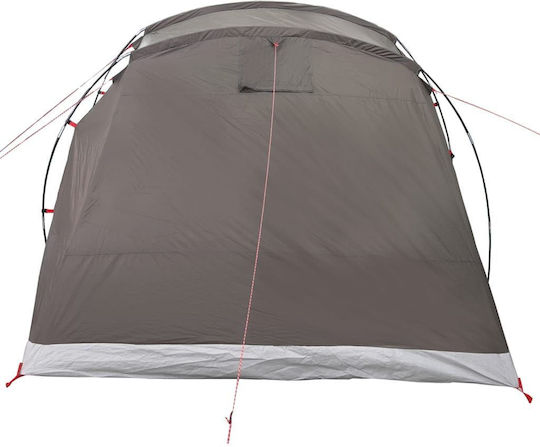 vidaXL Campingzelt Tunnel Braun für 6 Personen 564x240x205cm