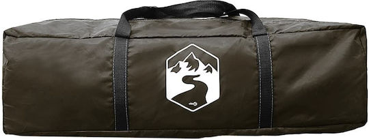 vidaXL Campingzelt Tunnel Braun für 6 Personen 564x240x205cm