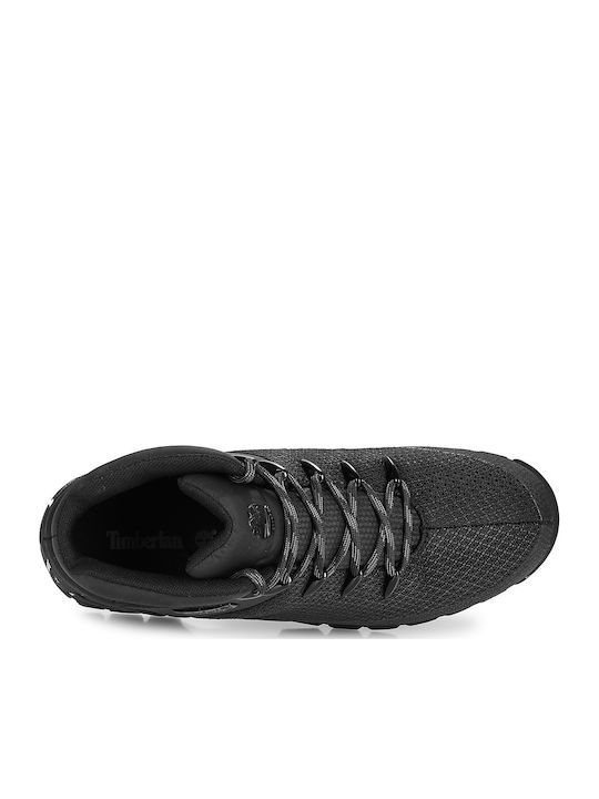 Timberland Euro Sprint Mid Ανδρικά Ορειβατικά Μποτάκια Μαύρα