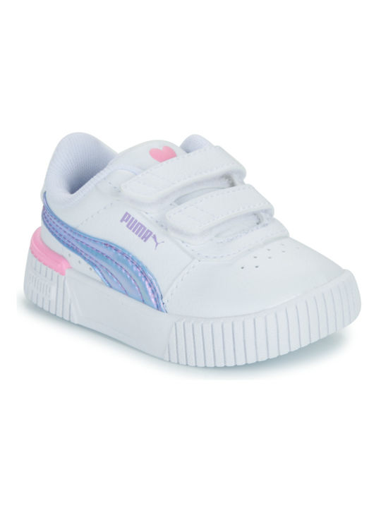 Puma Carina 2.0 Kids Sneakers with Scratch White