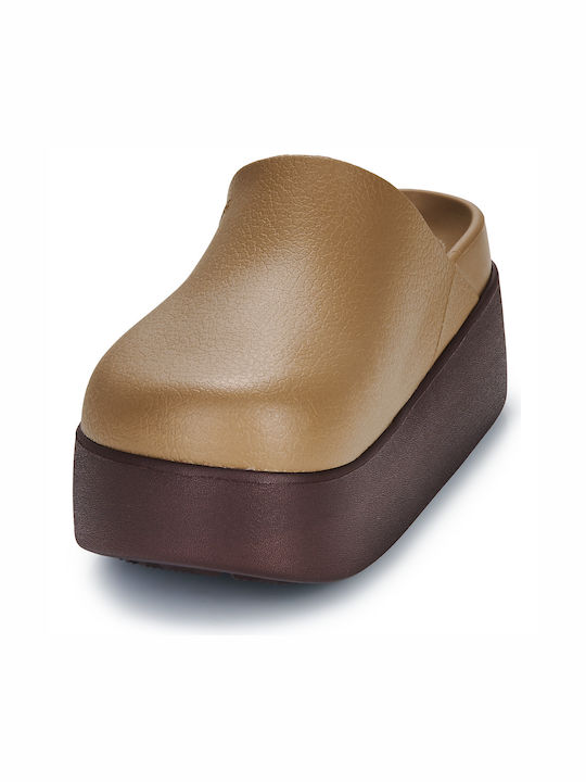 Crocs Dylan Platform Woman Brown Clogs