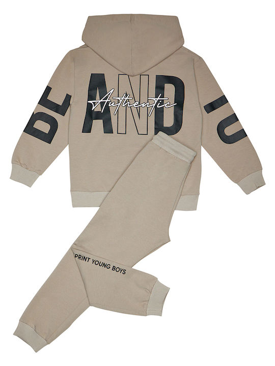 Sprint Kids Sweatpants Set beige