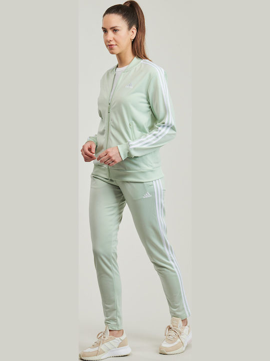 Essentials 3-Stripes Σετ Φόρμας Πράσινο