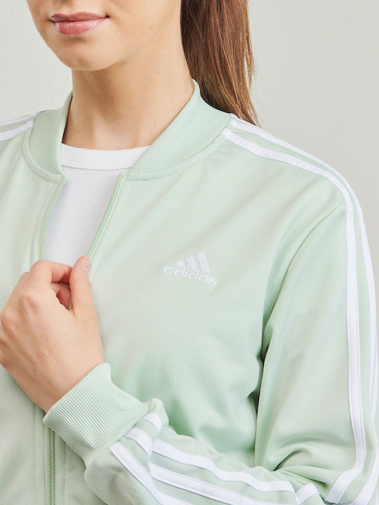 Essentials 3-Stripes Σετ Φόρμας Πράσινο