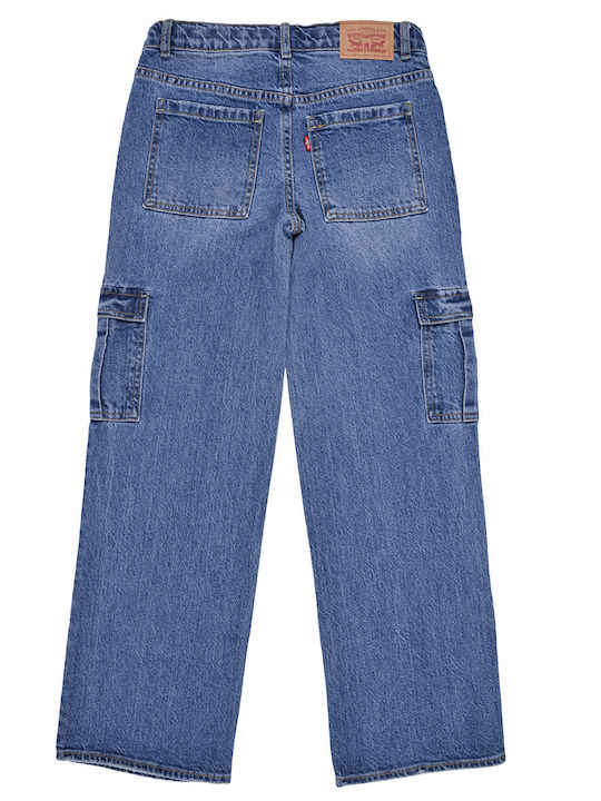 Levi's Levis 94 Baggy Wide Leg Cargo Pant Παιδικό Τζιν Παντελόνι Μπλε