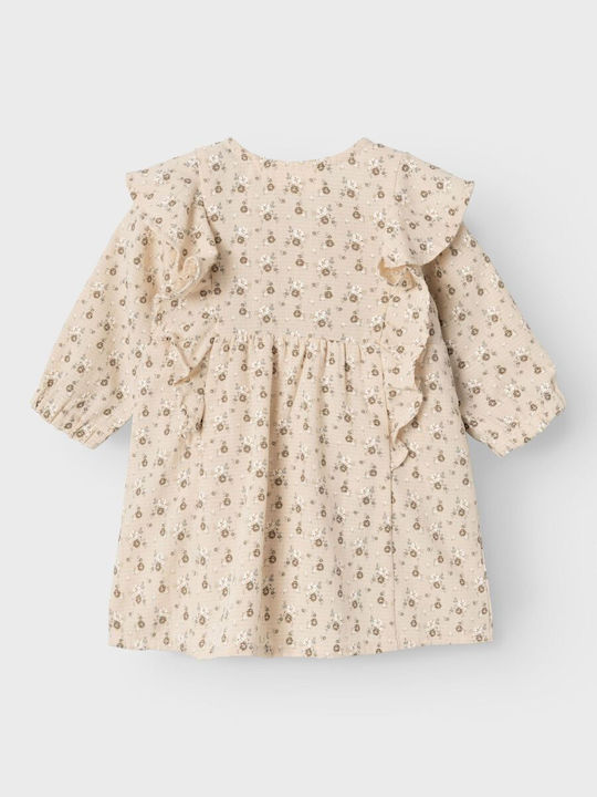 Lil' Atelier Kids Dress Long Sleeve Sheer Bliss