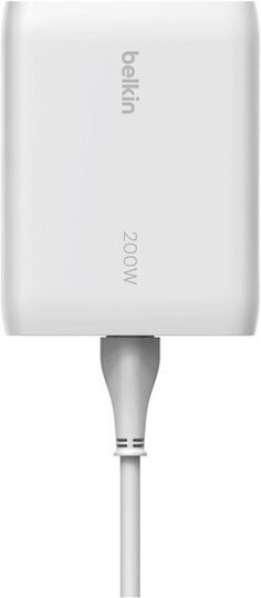 Belkin Boostcharge Pro USB-C Laptop Charger 200W for Apple with Detachable Power Cable