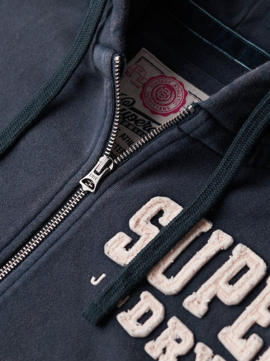 Cardigan With Hood Rich Navy