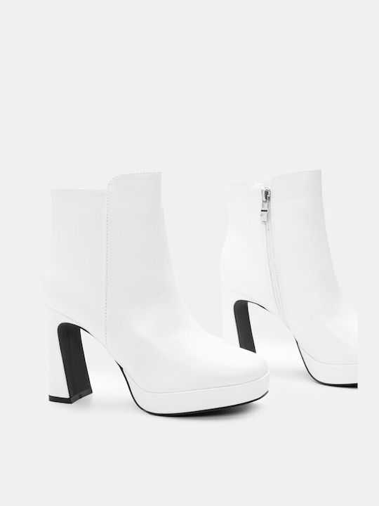 Ankle Boots with Heel & Platform 4312704-white