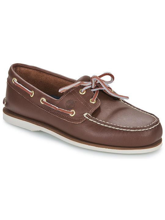 Timberland Classic Ανδρικά Boat Shoes σε Καφέ Χρώμα