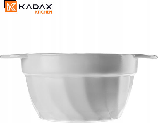 Kadax Μπωλ Σερβιρίσματος Στρογγυλό Λευκό με Διάμετρο 18.5εκ. 12τμχ