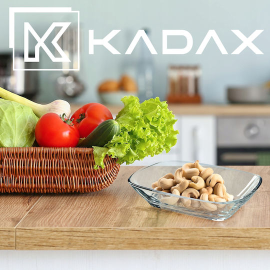 Kadax Купа за сервиране Кръгла Стъкло Прозрачен 2бр