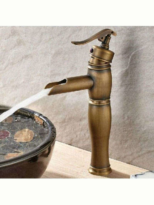 Βronze P81-41 Mischung Waschtischarmatur Groß Retro Gold