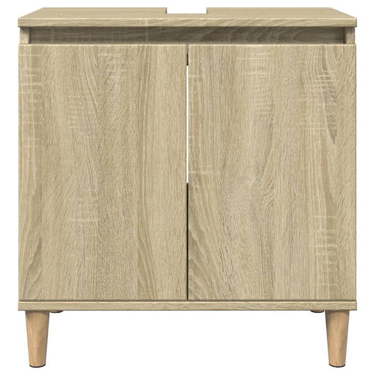 vidaXL Waschtisch ohne Waschbecken L58xB60xH33cm Coffee