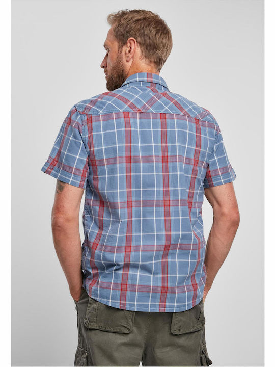 Cotton Shirt Red / Blue