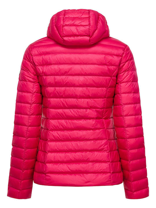 Jott Women's Short Lifestyle Jacket for Winter with Hood Pink