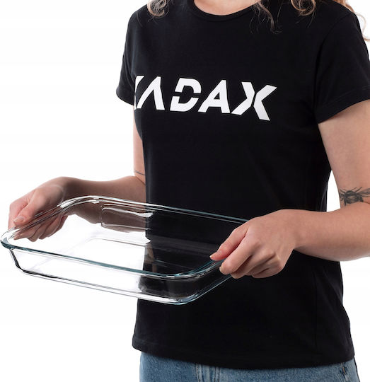 Kadax Rectangular Vas de Gătit Rezistent la Căldură Sticlă 2200ml 1buc