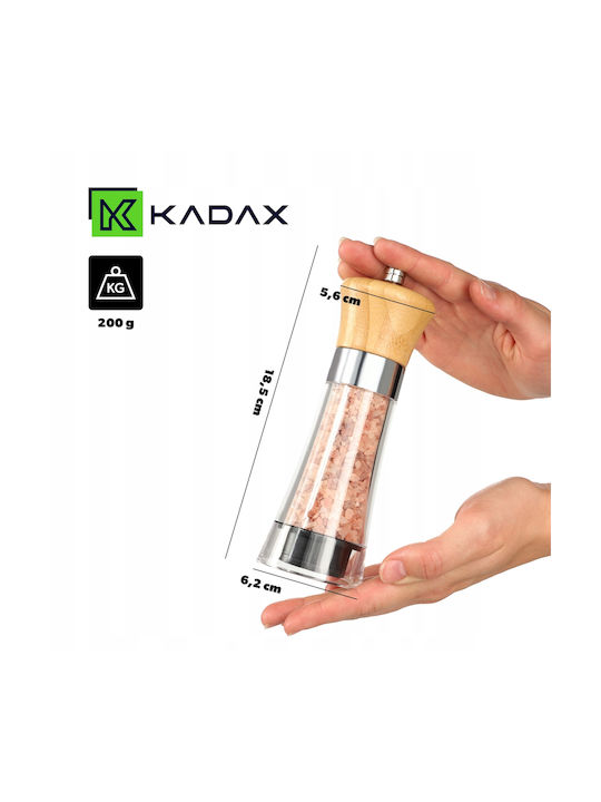 Kadax Χειροκίνητος Μύλος Πιπεριού Γυάλινος