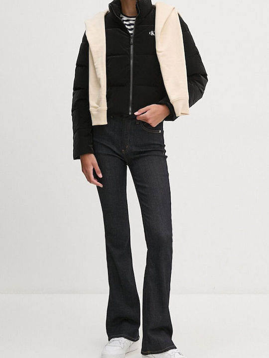 Women's Short Lifestyle Jacket for Winter Black