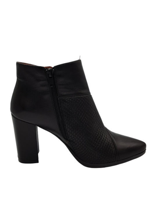 Desiree Shoes Leather Women's Ankle Boots Black