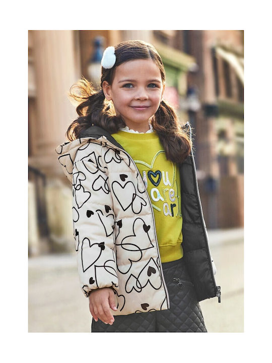 Mayoral Kids Casual Jacket Double Sided with Hood Black