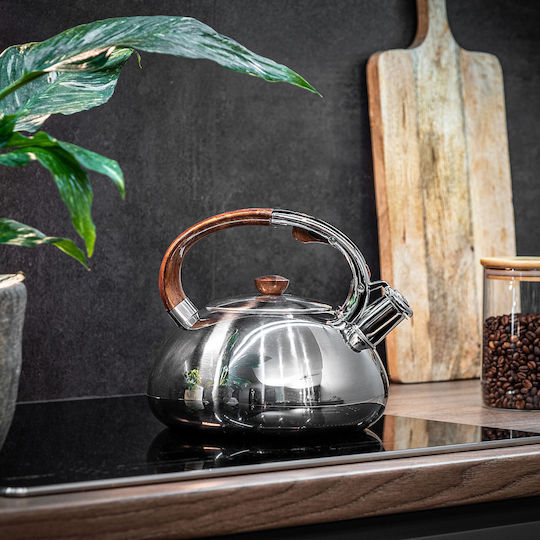 Kadax Teapot Stainless Steel Silver 2500ml