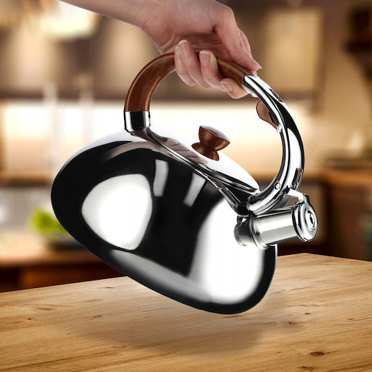 Kadax Teapot Stainless Steel Silver 2500ml