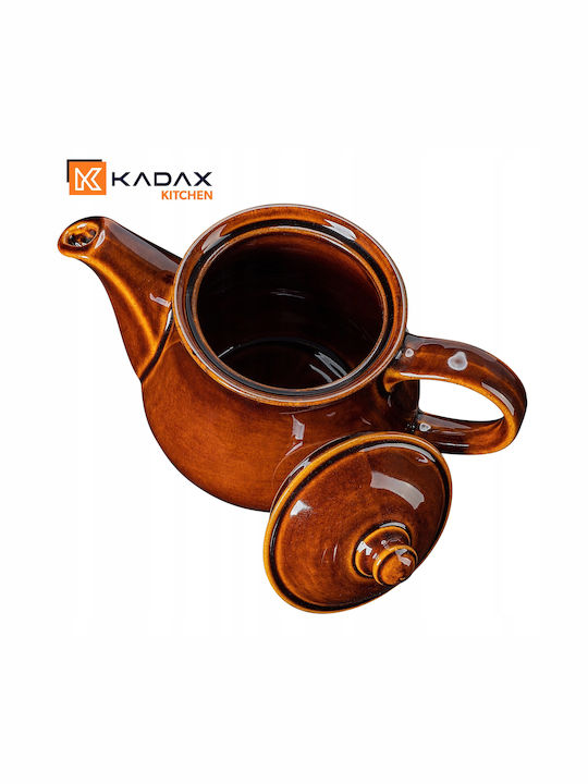 Kadax Teekanne Keramik Braun 1000ml