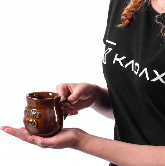 Kadax Ceainic cu Cană Ceramică Maro